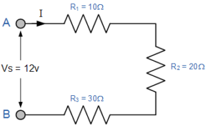 Resistors-in-Series-Example-No1