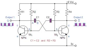 Astable-Multivibrator-circuit-using-transistor